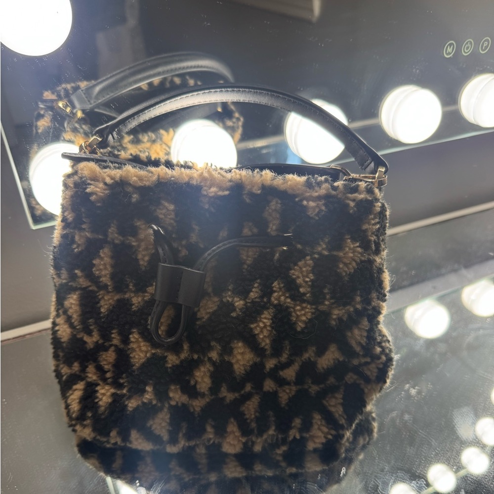 Michael Kors Suri Faux Fur Shearling Crossbody Bag